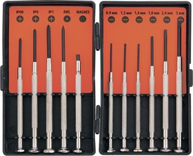 133605, Набор отверток для точной механики, 11 шт.