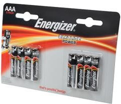 Energizer Alkaline Power LR03 BL8, Элемент питания