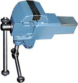 18660, Тиски слесарные, 63 мм, крепление для стола, винтовой зажим (Глазов)