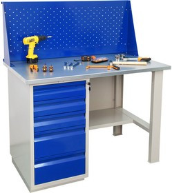 Profi W, WB 120Sh+WD5, Верстак, однотумбовый комплект