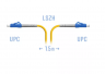 Патчкорд оптический LC/UPC SM 1.5 метра