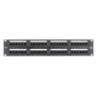 Коммутационная панель NETLAN 19", 2U, 48 портов, Кат.5e (Класс D), 100МГц, RJ45/8P8C, 110/KRONE, T568A/B, неэкранированная, черная