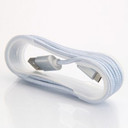 pl1287, USB кабель Pro Legend micro USB, текстиль, белый, 1.4 м