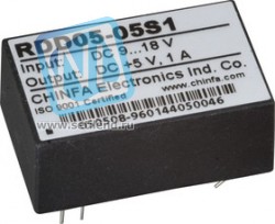 RDD05-12D3, DC-DC преобразователь, 6Вт, вход 35-75В, выход +12В/250мА