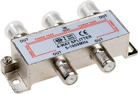 RSE-6412A ALL PORTS POWER PASS, 4-х вых. сплиттер 1GГц