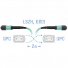Патчкорд оптический MPO/UPC FF MM, 2 метра (Cross)