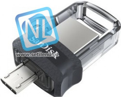 SDDD3-128G-G46, Флеш-накопитель SanDisk Ultra Dual Drive m3.0 128GB Grey & Silver