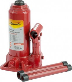 50333, Домкрат гидравлический бутылочный, 5 т, h подъема 180-340 мм, Compact