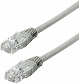 18-1004-6, Патч-корд UTP кат. 5e, длина 1,5 метра, неэкранированный, серый