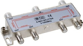 RSE-6612A ALL PORTS POWER PASS, 6-х вых. сплиттер 1GГц