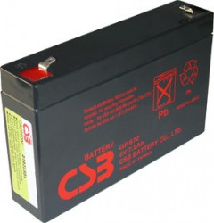 GP672, Аккумулятор свинцовый 6B-7.2Ач 151x34x94