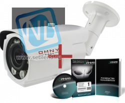IP камера видеонаблюдения OMNY серия BASE ViBe2 уличная 2Мп, 2.8-12мм, 12В/PoE, ИК до 50м, EasyMic c ПО Линия в комплекте