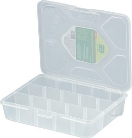 90726, Органайзер универсальный малый 19 х 16 х 4,5 см, прозрачный матовый