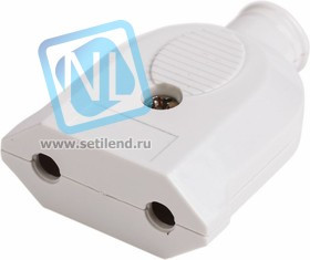 11-8534, Розетка переносная б/з белая 10 А
