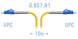 Патчкорд оптический LC/UPC SM G.657.A1 10 метров