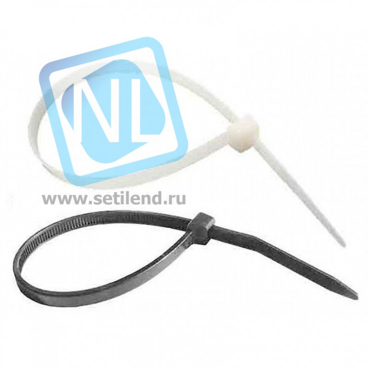 Стяжки нейлоновые 8*200мм (черные), 100 шт