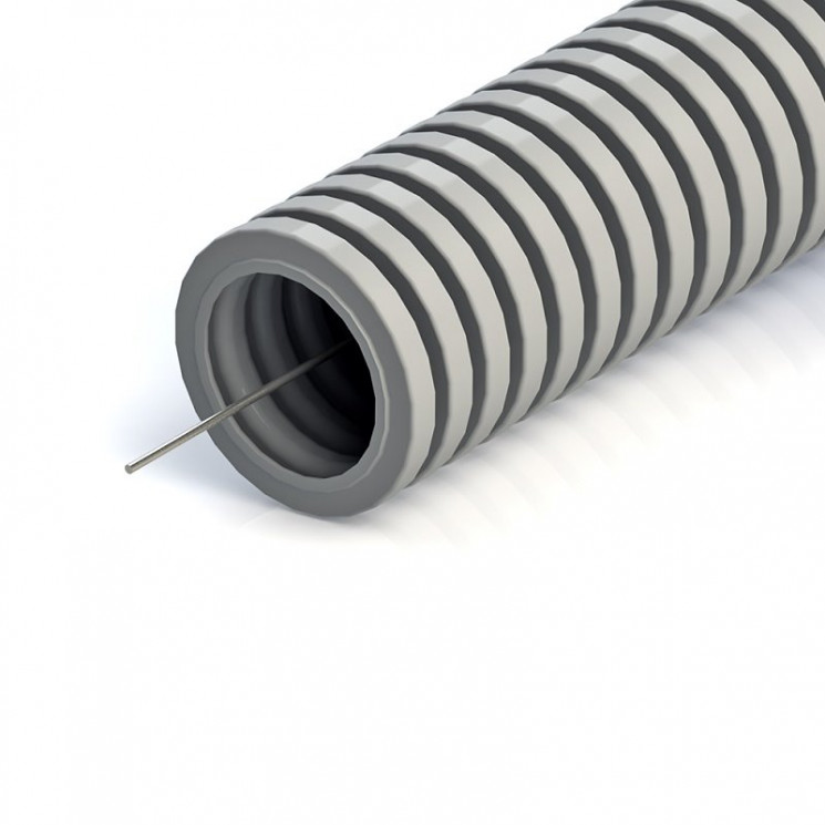 15-2350, Труба автомобильная гофрированная ПП ø23.5 мм, разрезная, (бухта 50 м/уп.)