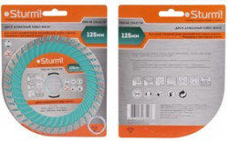 Круг алмазный STURM! 9020-04-125x22-TW Ф125х1.9х22мм универсальный рез турбо по бетону