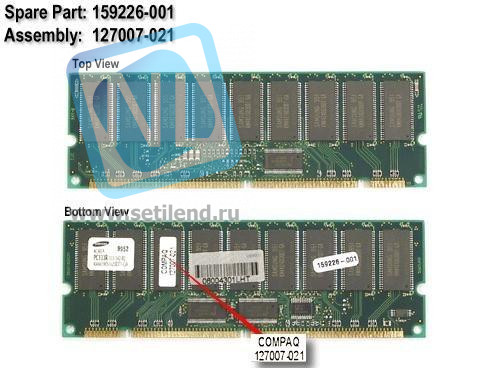 Модуль памяти HP 159226-001 128MB 133MHz ECC SDRAM buffered DIMM-159226-001(NEW)