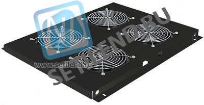 Блок вентиляторов для шкафов TFC глубиной 600мм, 4 вентилятора, черный