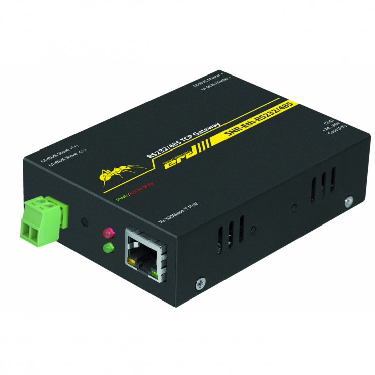 Конвертер интерфейсов ERD-Ethernet-RS485/RS232, с POE