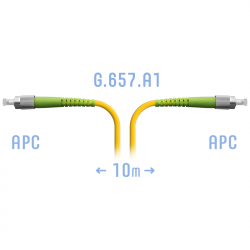 Патчкорд оптический FC/APC SM G.657.A1 10 метров