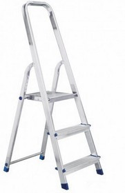 12-5040, Стремянка алюминиевая три ступеньки