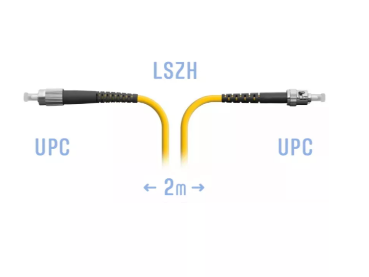 Патчкорд оптический FC/UPC-ST/UPC SM 2 метра