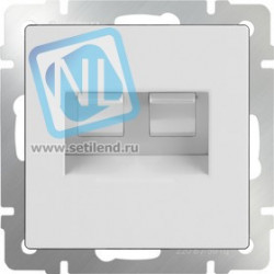 WL01-RJ45+RJ45 / Розетка двойная Ethernet RJ-45 (белая)