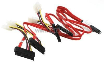 Кабель 3Ware CBL-SAS8087OCF-06M Кабель данных SAS, длина 60см, наконечники: SFF8087(контроллер)-на 4*SFF8482-CBL-SAS8087OCF-06M(NEW)