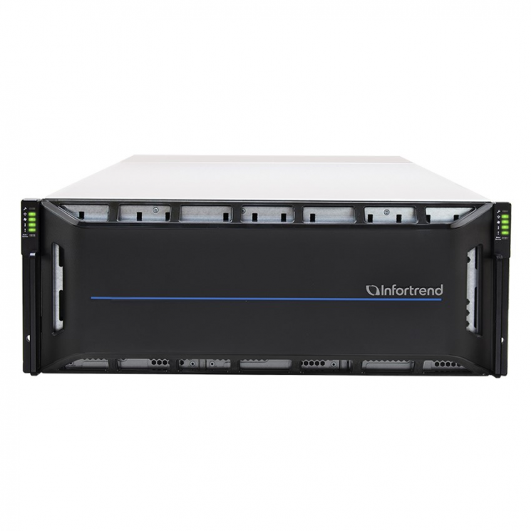 Система хранения данных Infortrend CS2060G (1xCtrl, до 60xHDD, 2xSAS12G внеш., 4x16GB, 4x10G портов iSCSI)