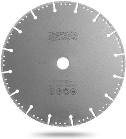 Универсальный алмазный диск MESSER V/M 01-11-125 Ф125х2.5х22мм сухой рез сегментный универсальный