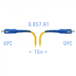 Патчкорд оптический SC/UPC SM G.657.A1 15 метров