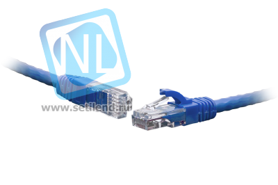 Коммутационный шнур U/UTP 4-х парный cat.6 0.3м PVC standart синий