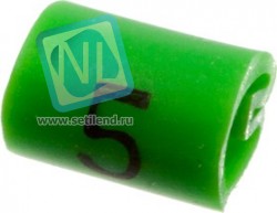 EC0209-000, 05811505, маркер "1" на кабель 2-3.2мм зеленый