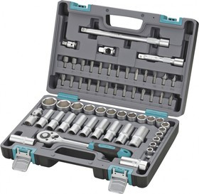 14103 Набор инструментов, 1/2, CrV, пластиковый кейс 60 предм.