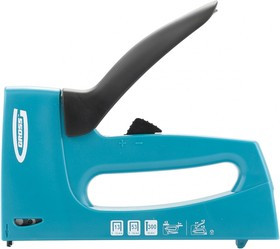 41003, Степлер мебельный, пластиковый корпус,регулировка удара, тип скобы 13, 53, 300, 6-16мм
