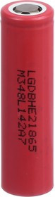 ICR18650HE2(LGDBHE21865), Аккумулятор Li-ion, 2500mAh, 20А, 3.7V высокотоковый (18.5х65.2мм)