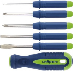 13384, Отвертка со сменными насадками, 5 предметов, CrV