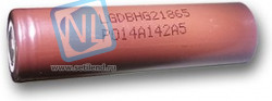 LGDBHG21865, Аккумулятор Li-ion, 3000mAh, 20А, 3.7V высокотоковый (18х65мм)