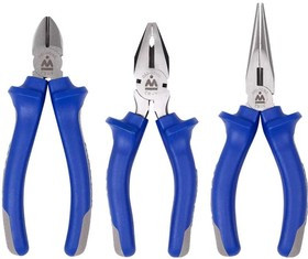 03-3HB, Набор пассатижей, плоскогубцев и бокорезов, 3 предмета