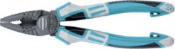 16973, Плоскогубцы комбинированные 180 мм, трехкомпонентные рукоятки