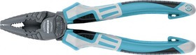 16973, Плоскогубцы комбинированные 180 мм, трехкомпонентные рукоятки