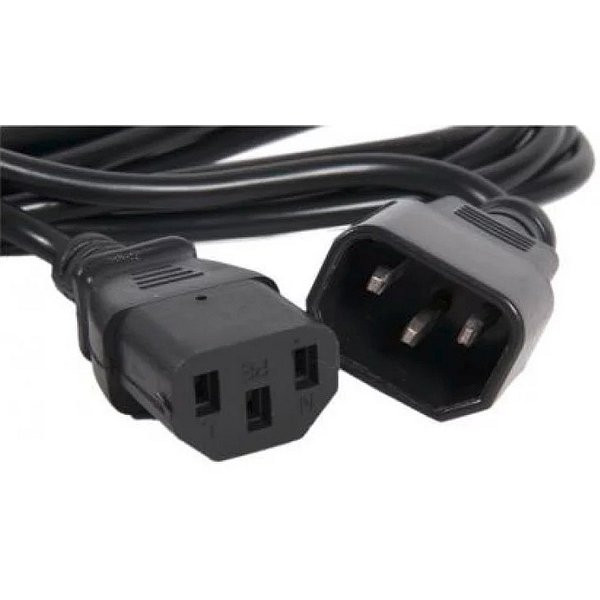 11-1121-8, Шнур сетевой, Евро вилка угловая - евро-разъём С13, кабель 3x0,75 мм², длина 1,5 метра (PE пакет)
