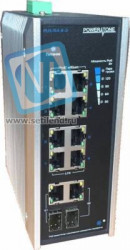 Уличный PoE коммутатор PUS-154-8-2i 8 10/100BASE-TX 802.3af&at+ 2Gb combo расширенный диапазон температур, неуправляемый