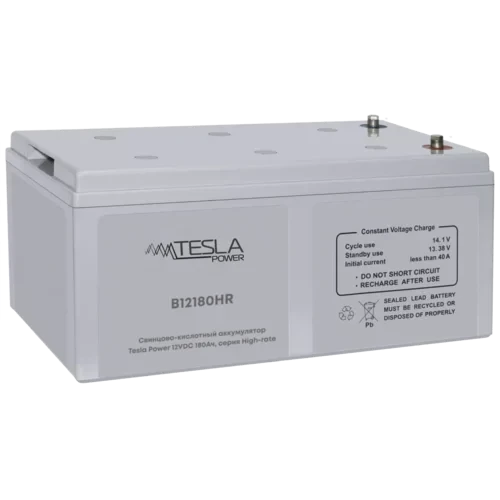 Свинцово-кислотный аккумулятор Tesla Power 12VDC 180Ач, серия High-rate
