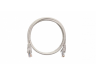 Коммутационный шнур NETLAN U/UTP 4 пары, Кат.5е (Класс D), 100МГц, 2хRJ45/8P8C, заливной, BC (чистая медь), LSZH нг(B)-HF, серый, 1м, уп-ка 10шт.