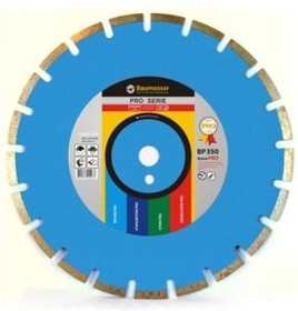 Диск алм. BAUMESSER 1A1RSS C1 Beton PRO 262591 Ф350х3.5х25.4мм сегментный по бетону
