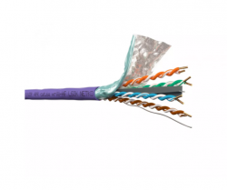 Кабель F/UTP4 (FTP4) cat.6a NETKO, 4 пары 23 AWG BC, нг(А)-HF LSZH, indoor, 305м