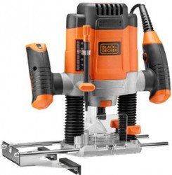 Фрезер BLACK & DECKER KW1200E-QS 1200Вт, регулировка скорости, цанги (3 шт.)